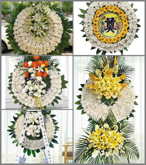河南南阳社旗县晋庄镇花-村花圈速递